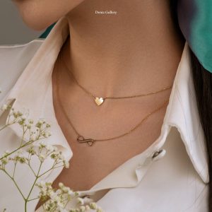 گردنبند طلا دوبل